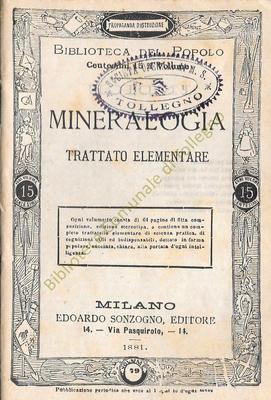Mineralogia trattato elementare